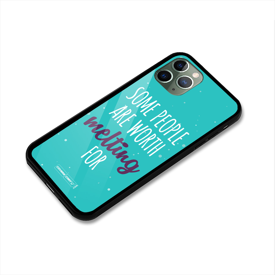 Some People Are Worth Melting For Glass Back Case for iPhone 11 Pro