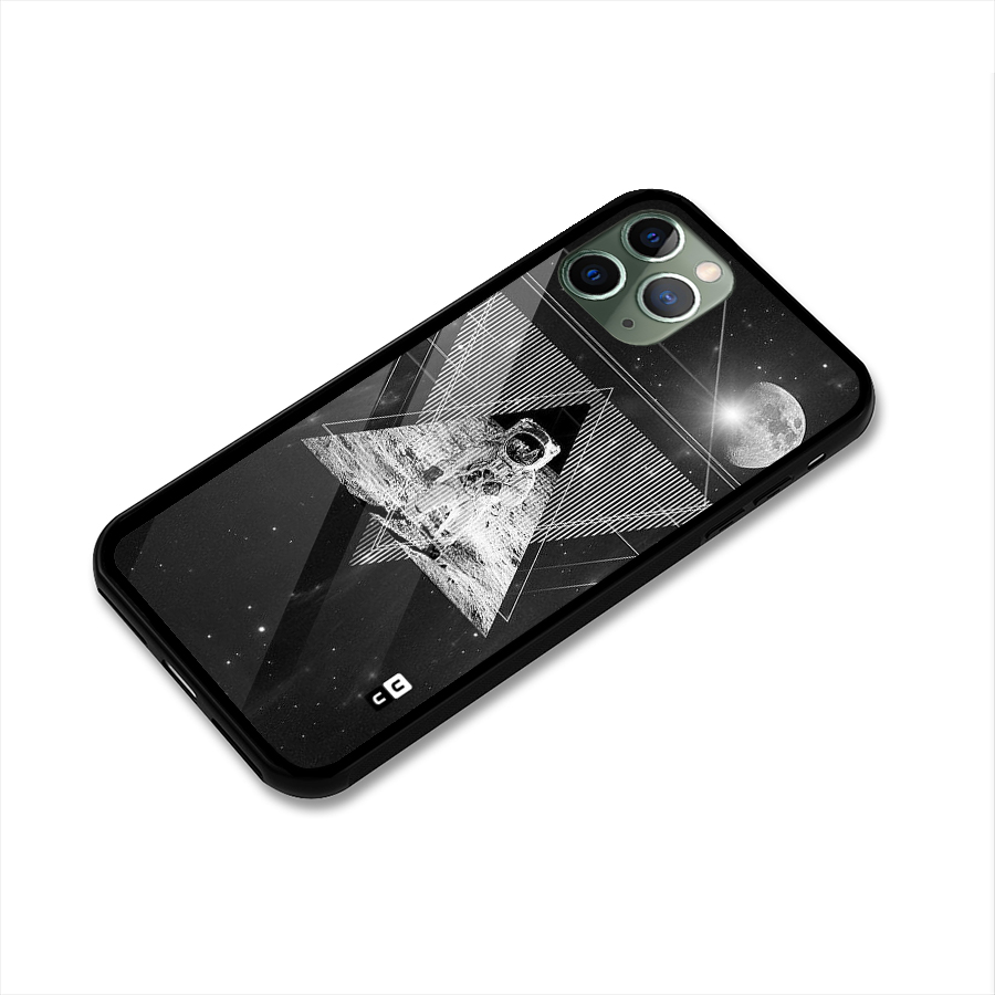 Space Triangle Abstract Glass Back Case for iPhone 11 Pro