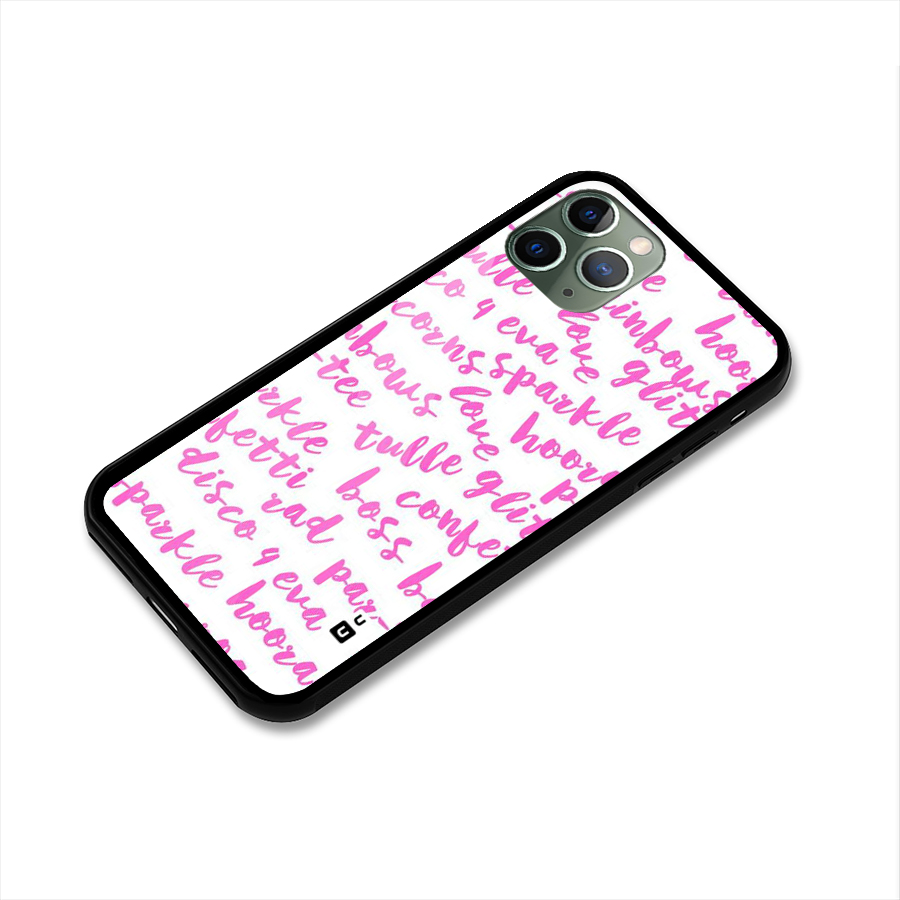Sparkle Love Glass Back Case for iPhone 11 Pro