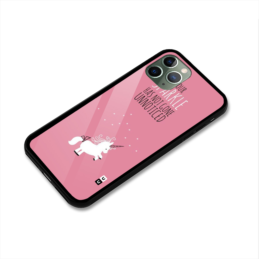 Sparkle Not Unnoticed Glass Back Case for iPhone 11 Pro