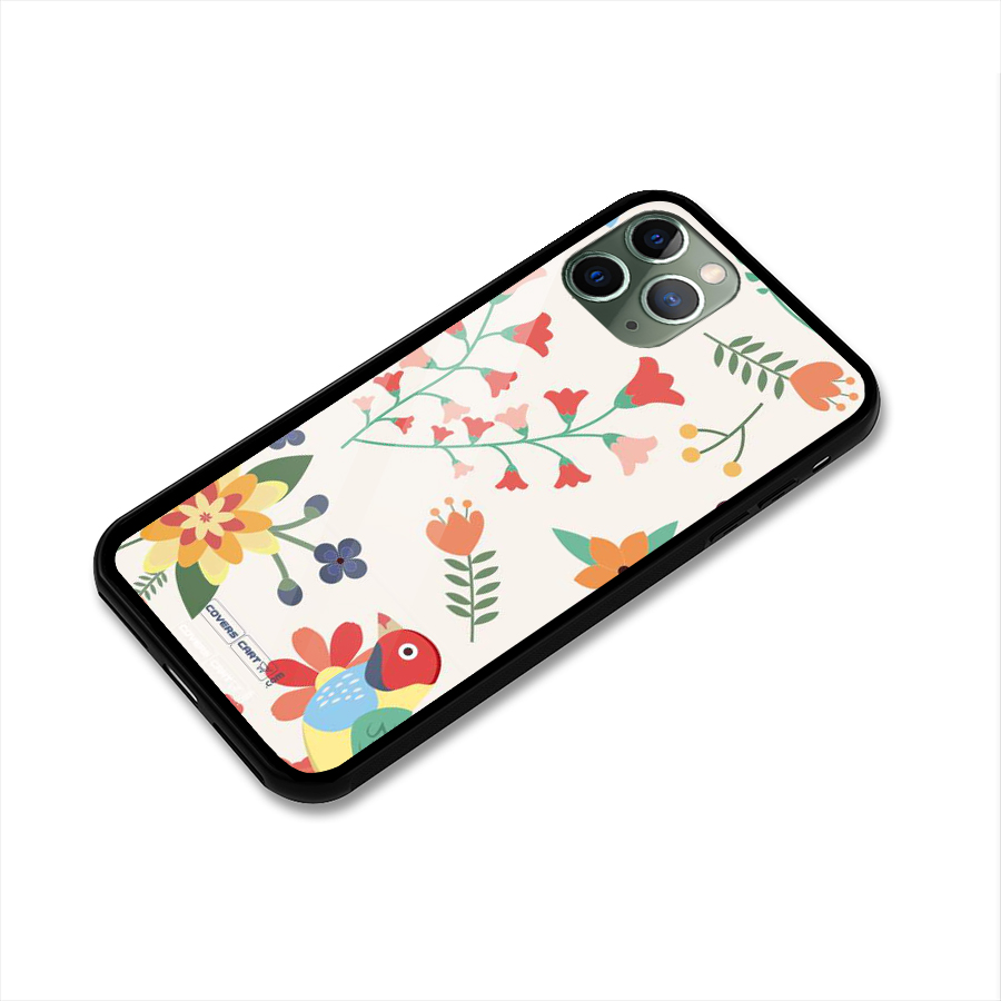 Spring Flowers Glass Back Case for iPhone 11 Pro