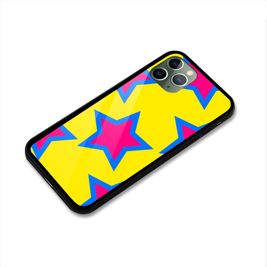 Star Pattern Glass Back Case for iPhone 11 Pro