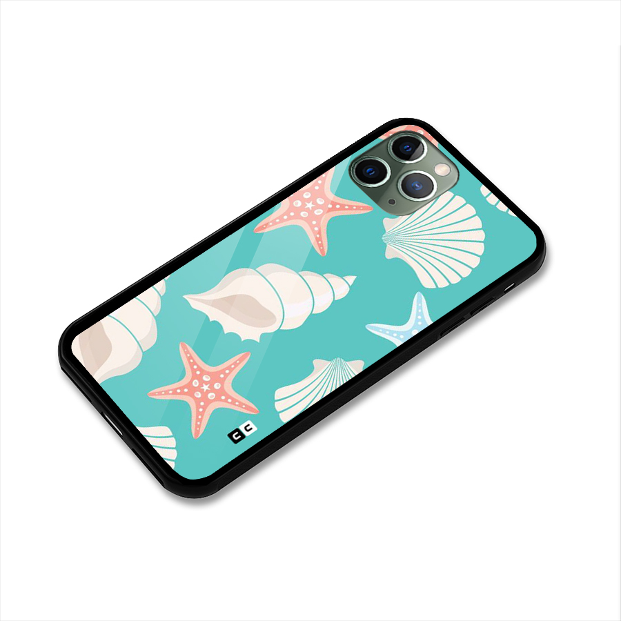 Starfish Sea Shell Glass Back Case for iPhone 11 Pro