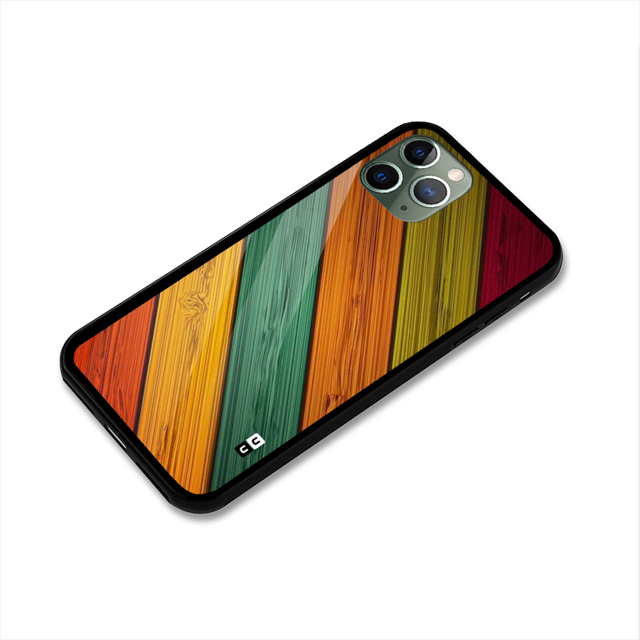 Stripes Classic Design Glass Back Case for iPhone 11 Pro
