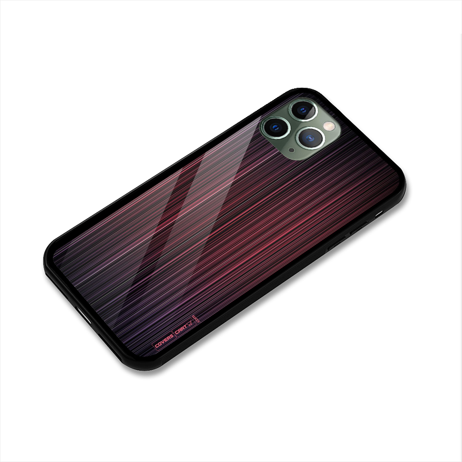 Stripes Gradiant Glass Back Case for iPhone 11 Pro
