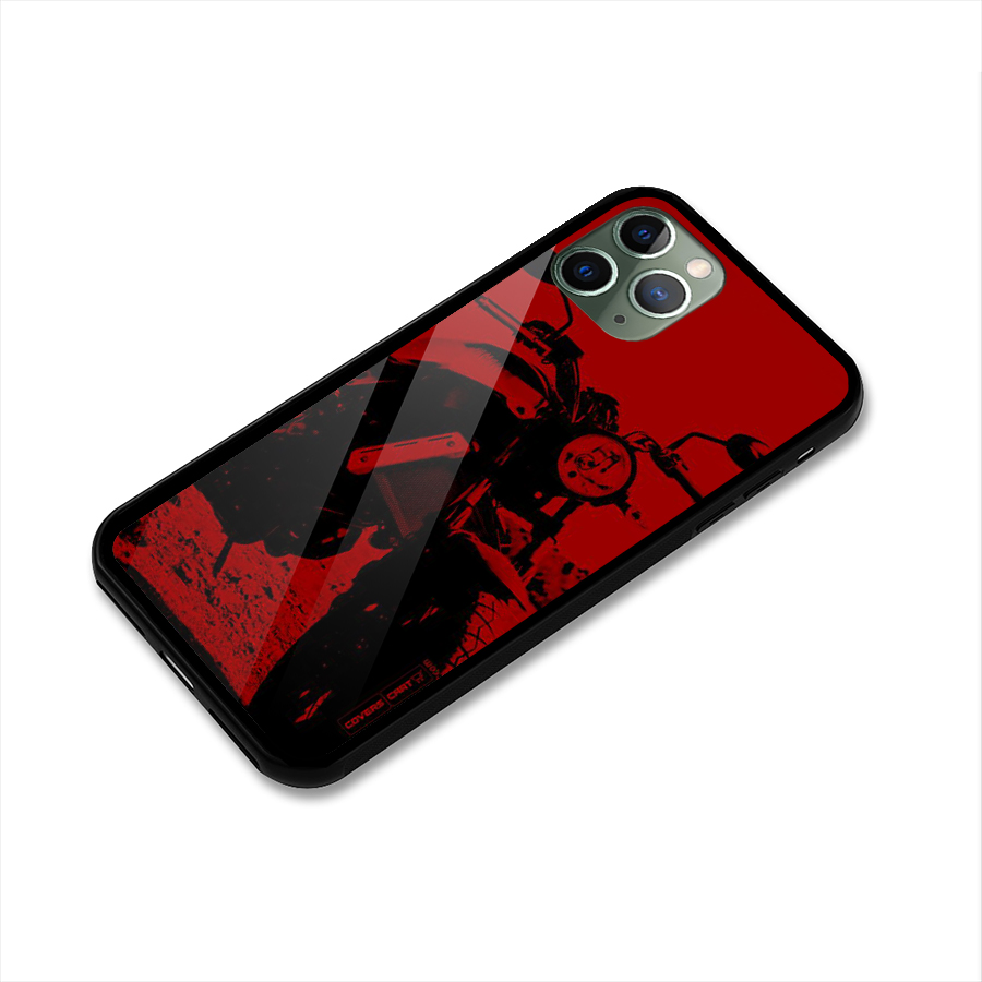 Stylish Ride Red Glass Back Case for iPhone 11 Pro