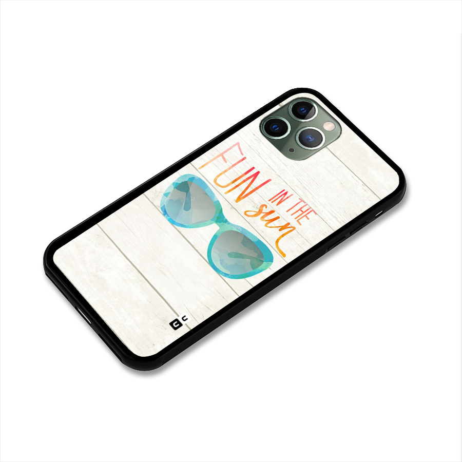 Sun Fun Glass Back Case for iPhone 11 Pro