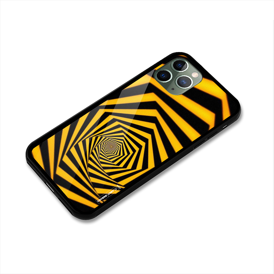 Taxi Pattern Glass Back Case for iPhone 11 Pro