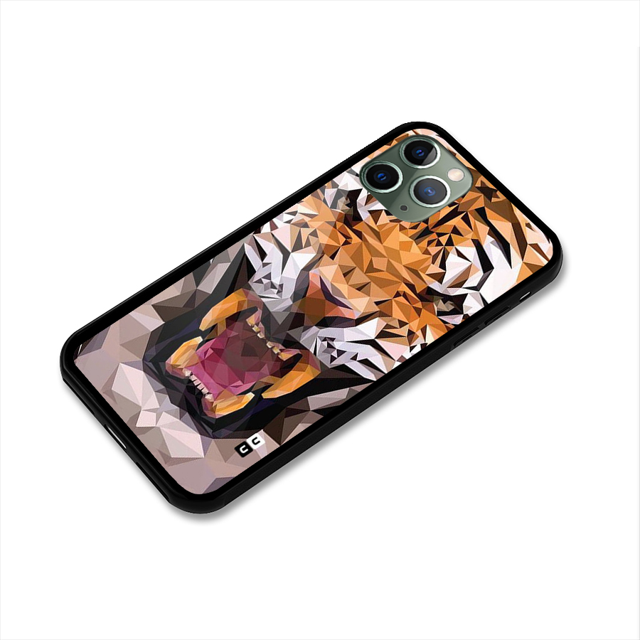 Tiger Abstract Art Glass Back Case for iPhone 11 Pro