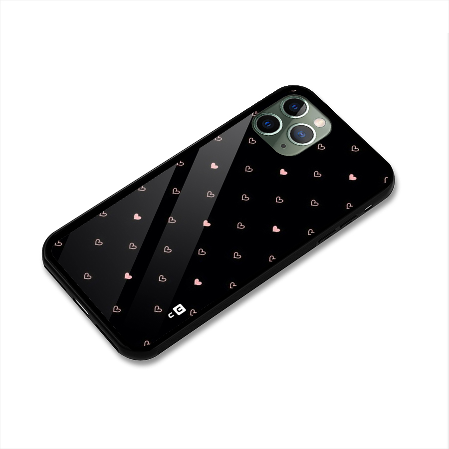 Tiny Little Pink Pattern Glass Back Case for iPhone 11 Pro