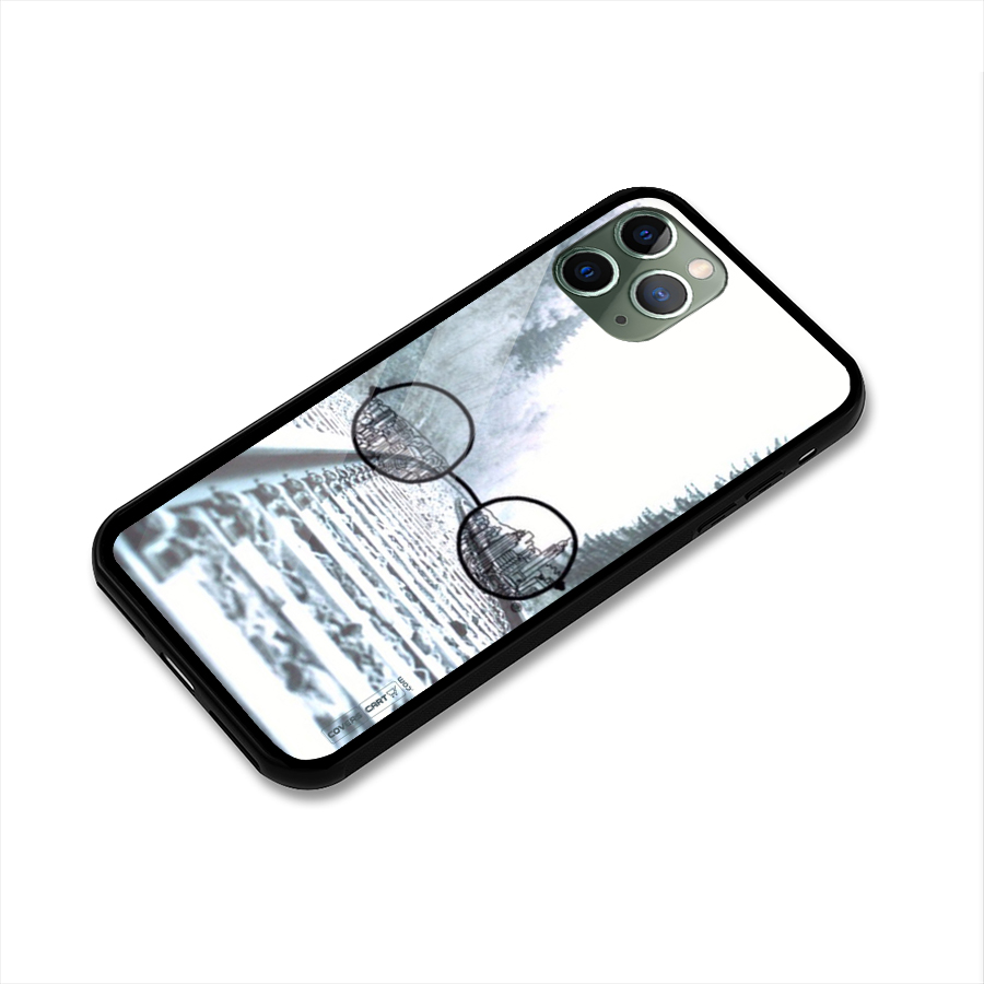 Tracks And Specs Glass Back Case for iPhone 11 Pro