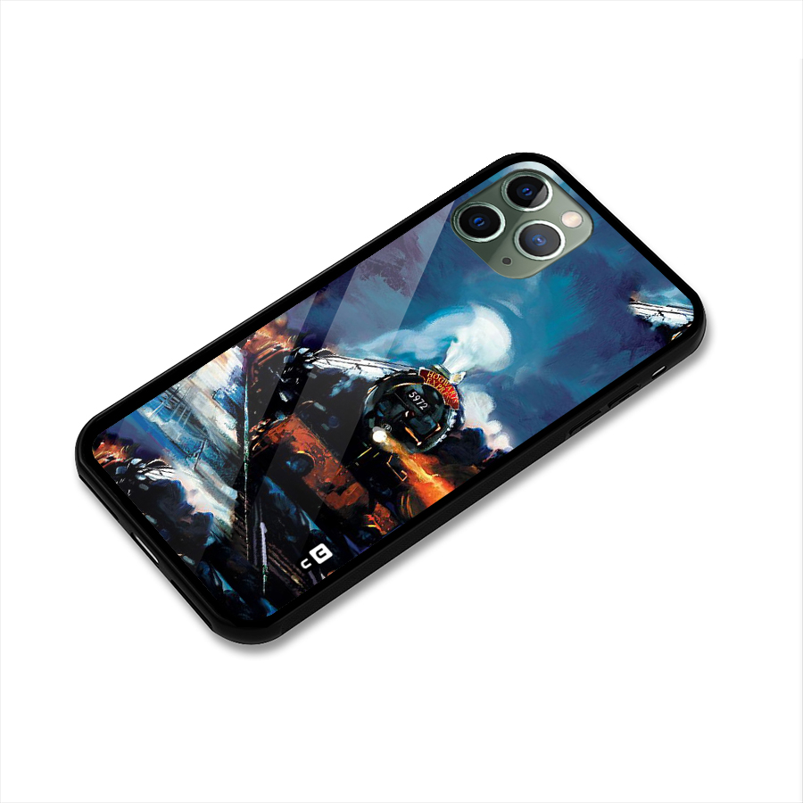 Train Art Glass Back Case for iPhone 11 Pro