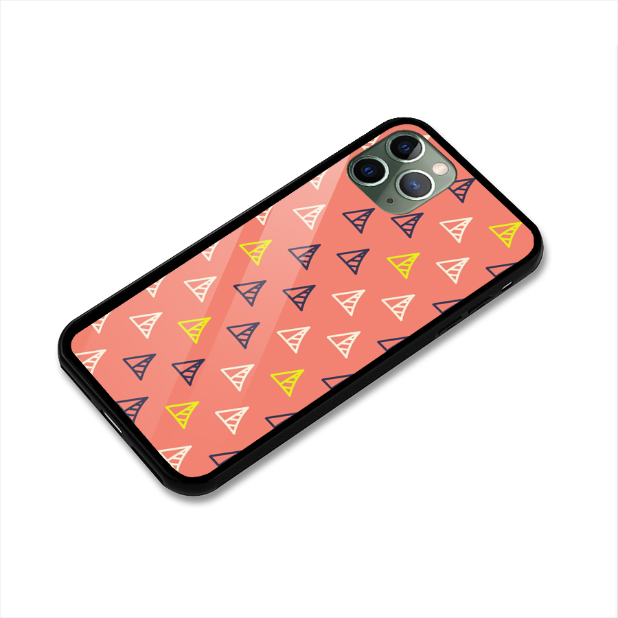 Triangular Boho Pattern Glass Back Case for iPhone 11 Pro