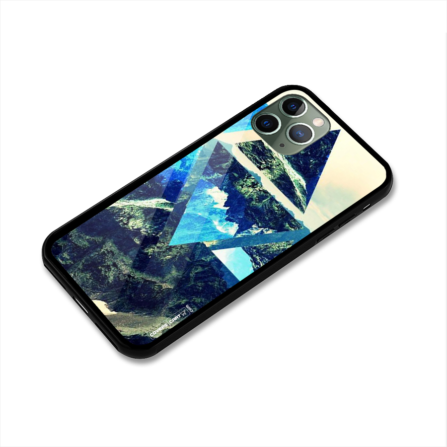 Triangular View Glass Back Case for iPhone 11 Pro