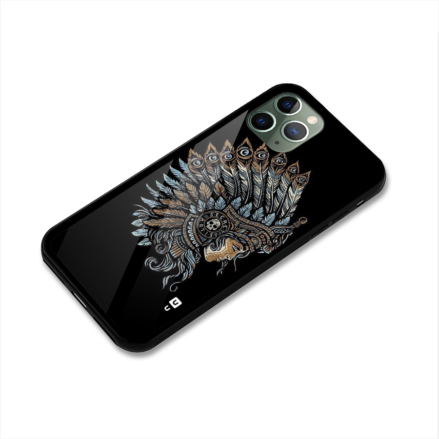Tribal Design Glass Back Case for iPhone 11 Pro