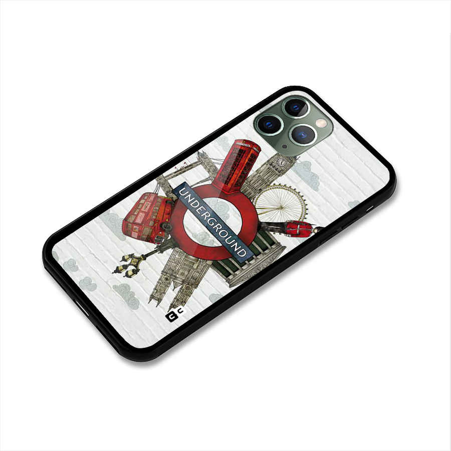 Underground Design Glass Back Case for iPhone 11 Pro