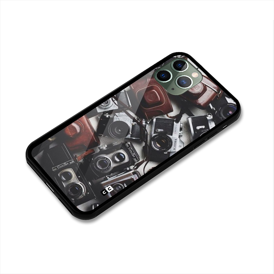 Vintage Beauty Shutter Glass Back Case for iPhone 11 Pro