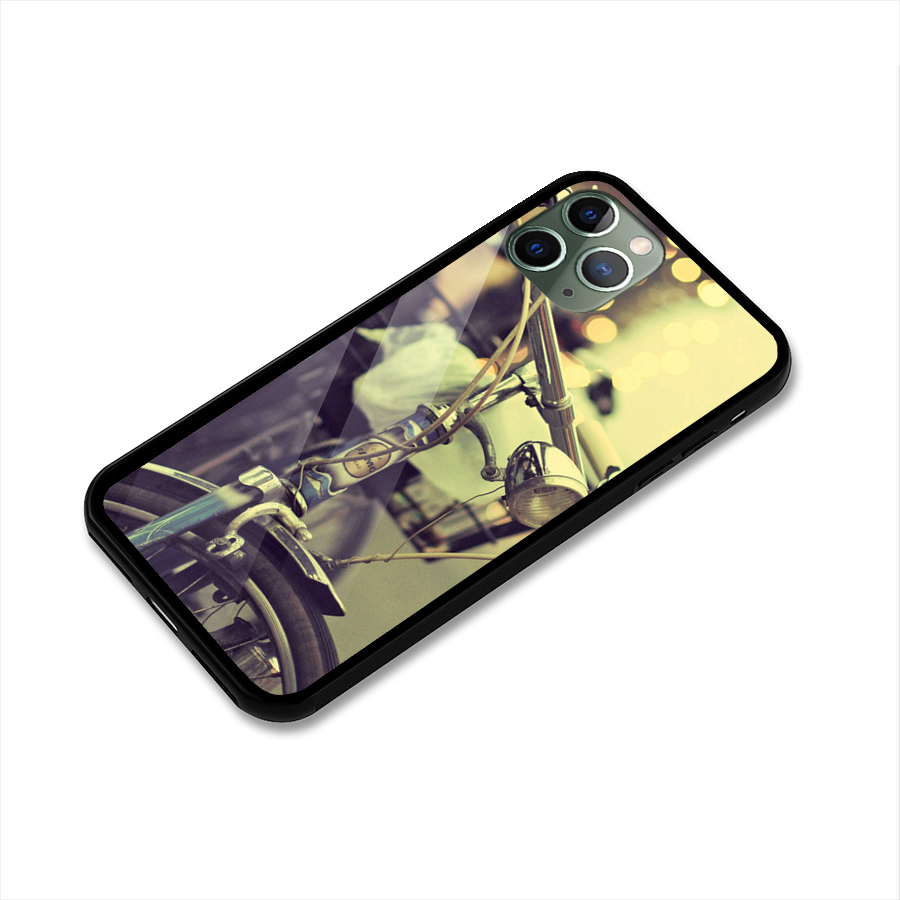 Vintage Bicycle Glass Back Case for iPhone 11 Pro