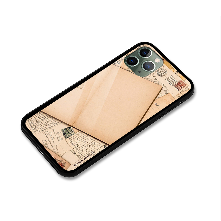 Vintage Journal Glass Back Case for iPhone 11 Pro