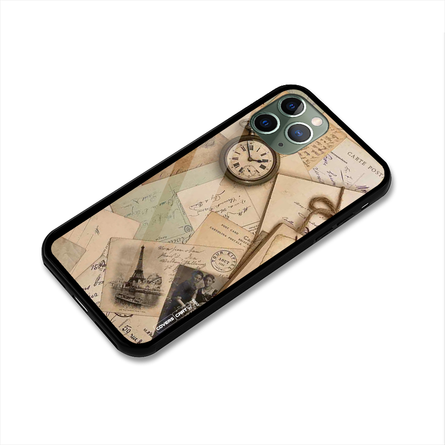 Vintage Postcards Glass Back Case for iPhone 11 Pro