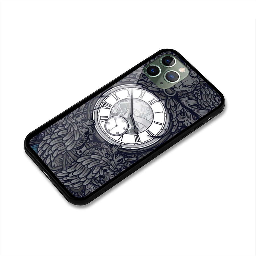 Wall Clock Glass Back Case for iPhone 11 Pro