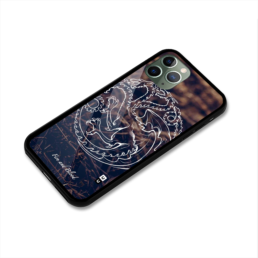 White Circle Glass Back Case for iPhone 11 Pro