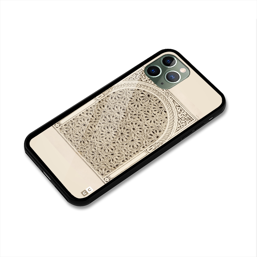 Window Ornaments Glass Back Case for iPhone 11 Pro
