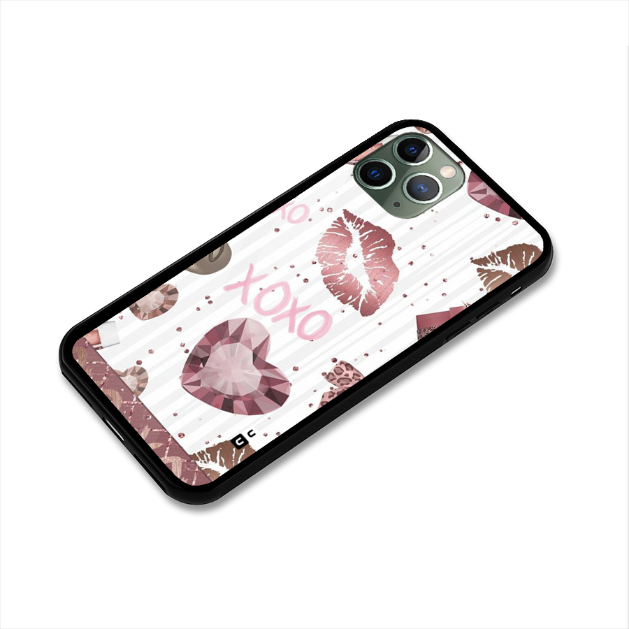 Wine Lip xoxo Glass Back Case for iPhone 11 Pro