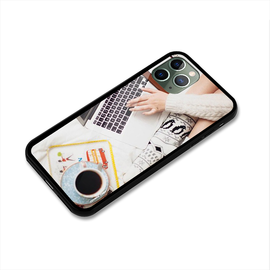 Winter Relaxation Glass Back Case for iPhone 11 Pro