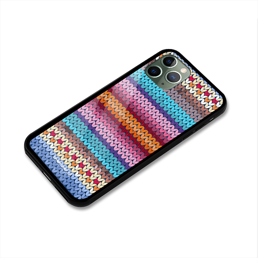 Woolen Glass Back Case for iPhone 11 Pro