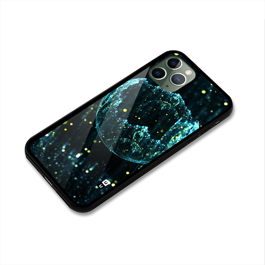 Yellow Rain Glass Back Case for iPhone 11 Pro