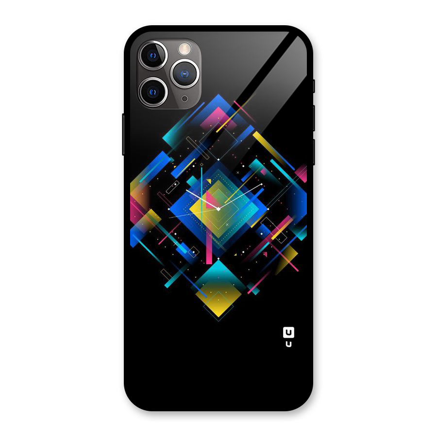 Abstract Clock Glass Back Case for iPhone 11 Pro Max