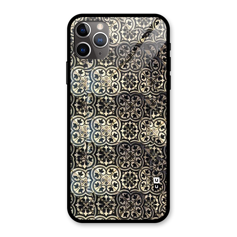 Abstract Tile Glass Back Case for iPhone 11 Pro Max