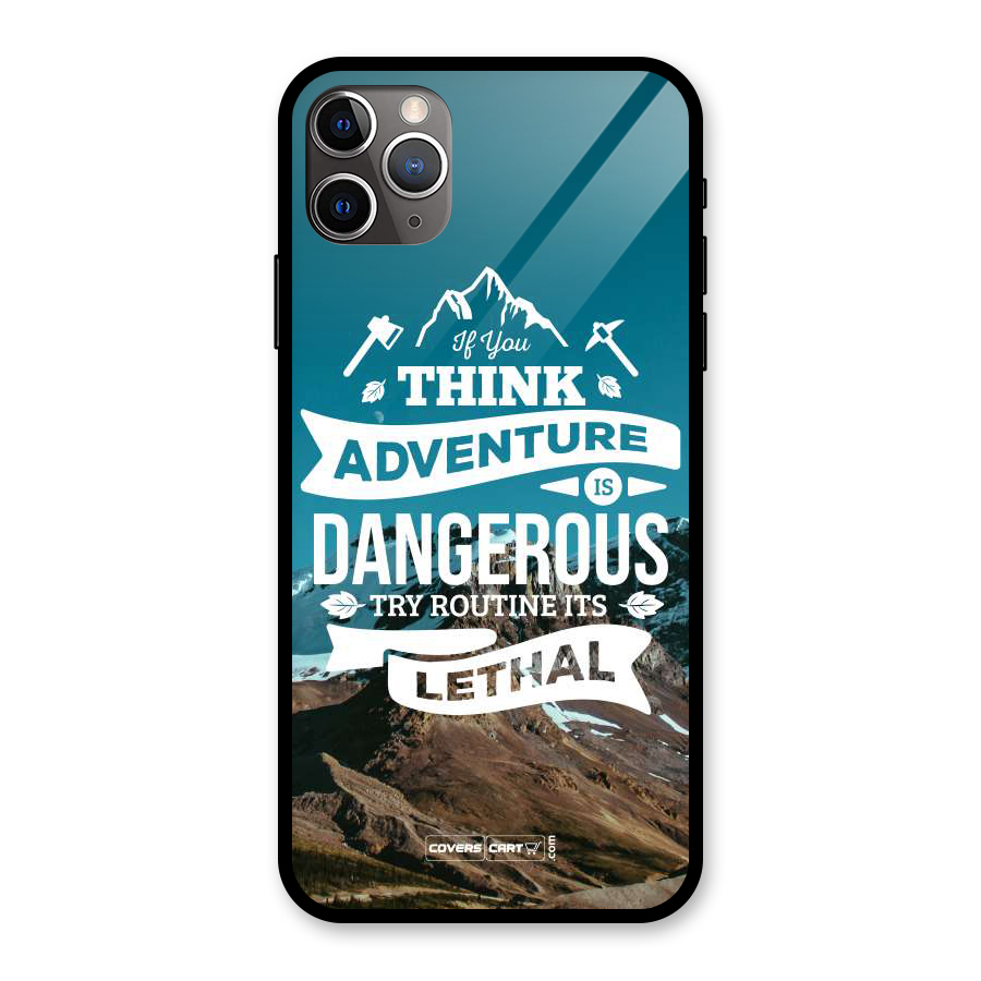 Adventure Dangerous Lethal Glass Back Case for iPhone 11 Pro Max