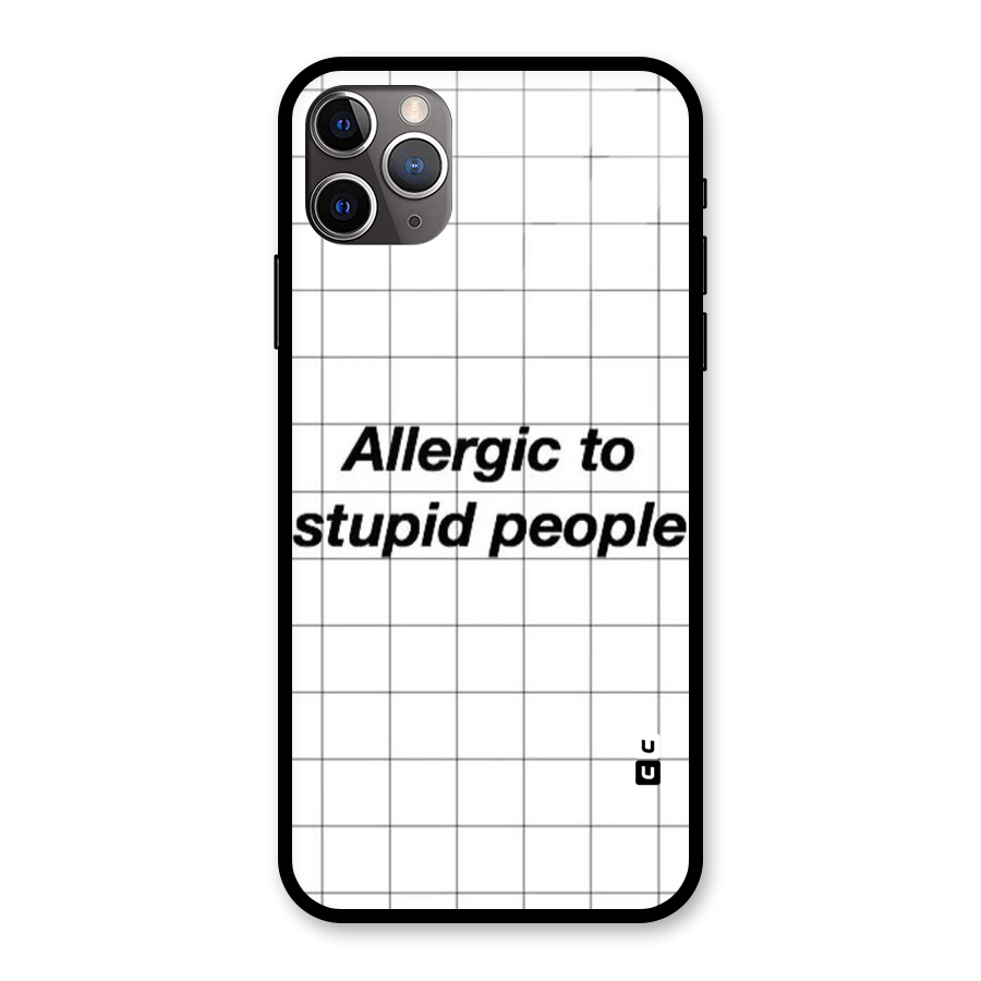 Allergic Glass Back Case for iPhone 11 Pro Max