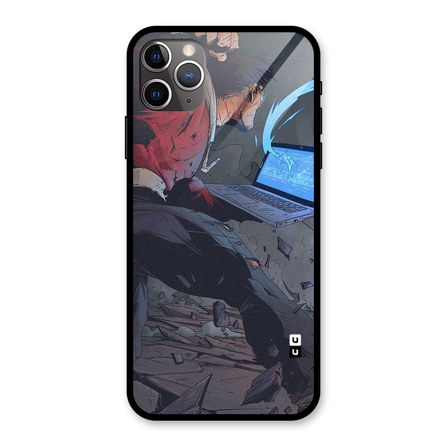 Angry Programmer Glass Back Case for iPhone 11 Pro Max