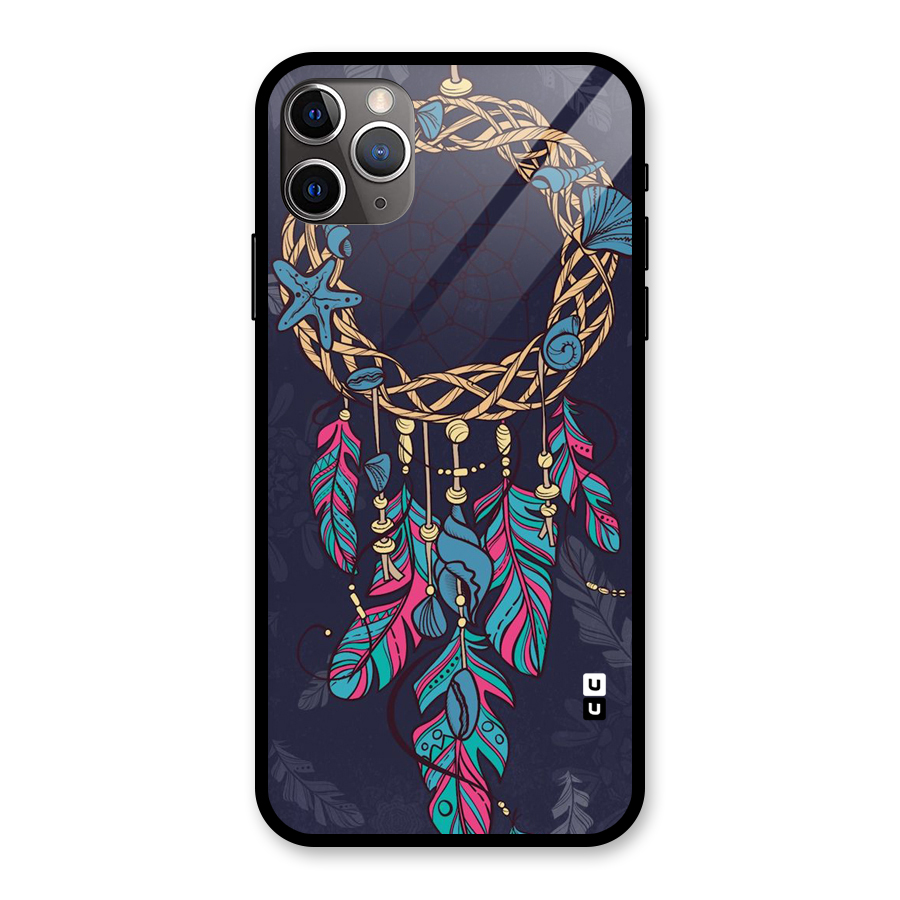 Animated Dream Catcher Glass Back Case for iPhone 11 Pro Max