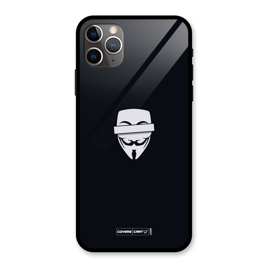 Anonymous Mask Glass Back Case for iPhone 11 Pro Max