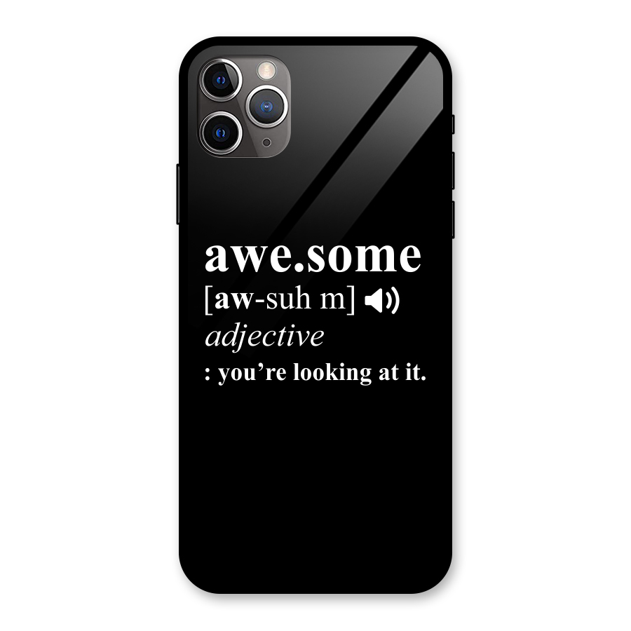 Awesome Looking at it Glass Back Case for iPhone 11 Pro Max