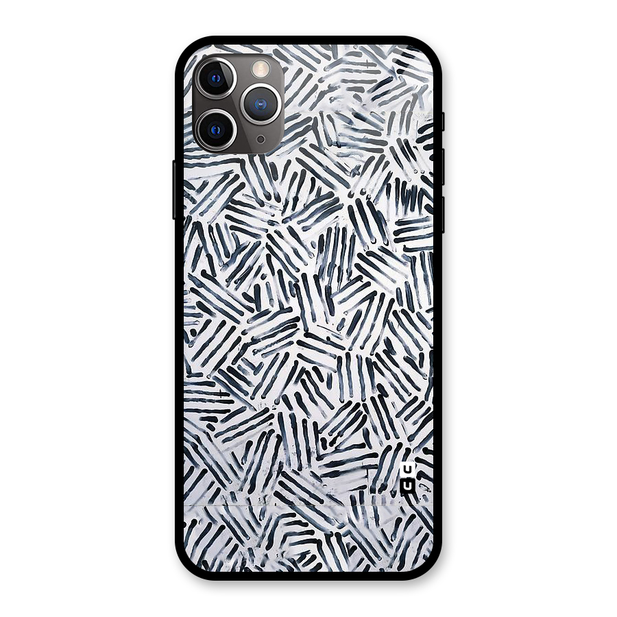 Black Tiny Uneven Glass Back Case for iPhone 11 Pro Max