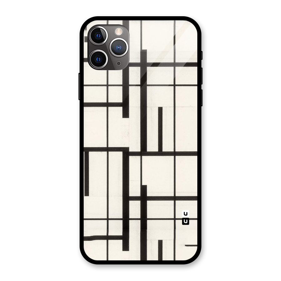 Black Unsymmetry Glass Back Case for iPhone 11 Pro Max