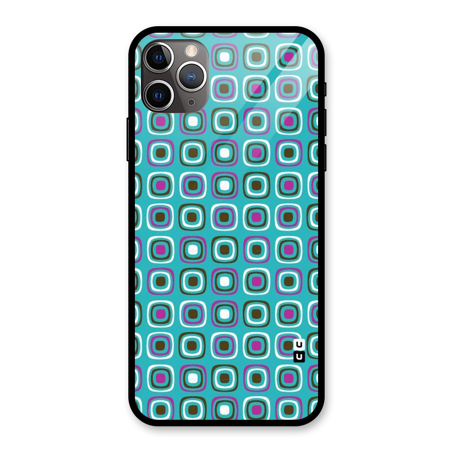 Boxes Tiny Pattern Glass Back Case for iPhone 11 Pro Max