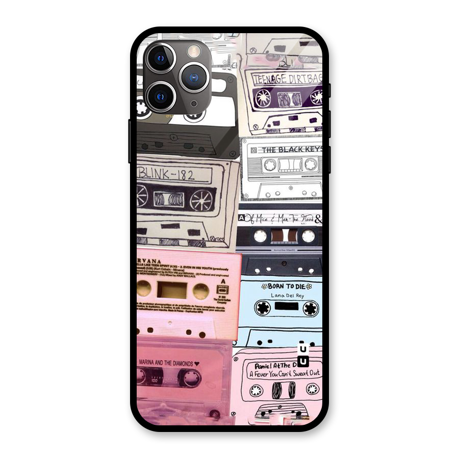 Casette Rolling Glass Back Case for iPhone 11 Pro Max