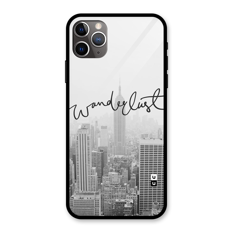 City Wanderlust Monochrome Glass Back Case for iPhone 11 Pro Max