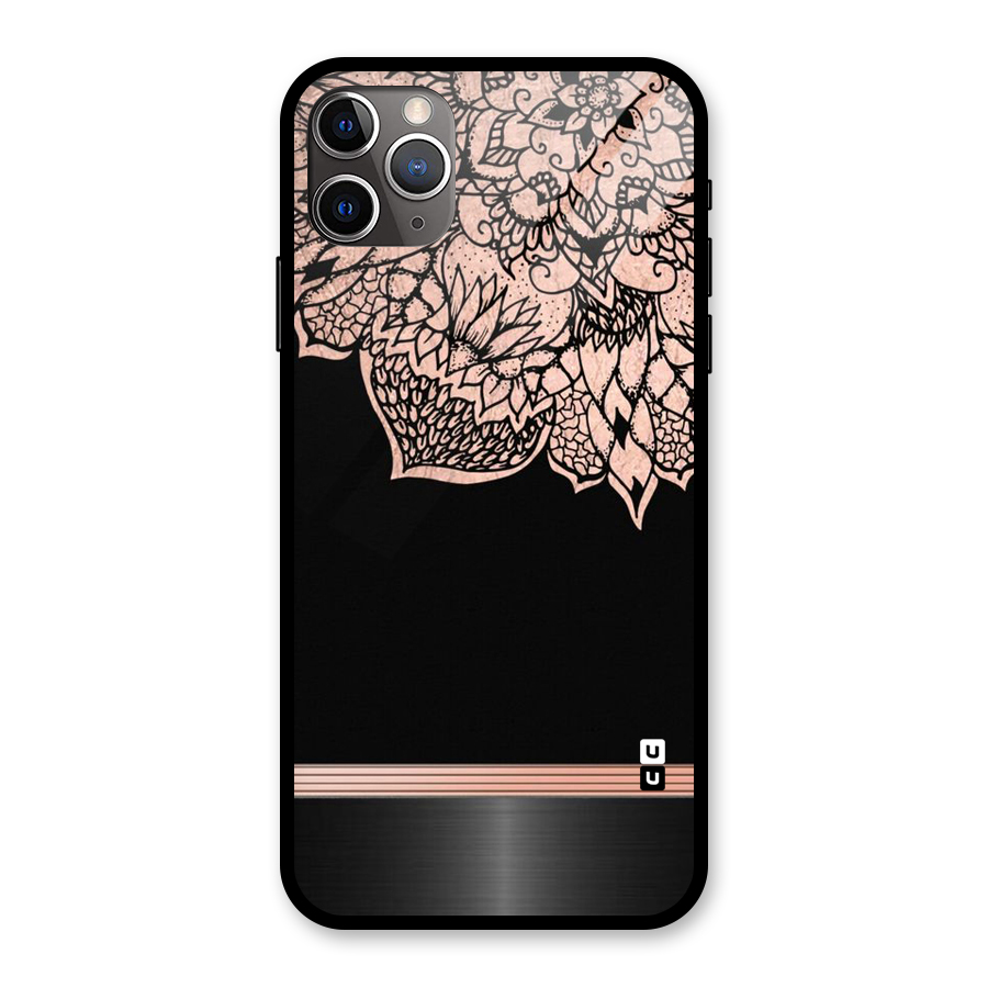 Classic Black Sleak Design Glass Back Case for iPhone 11 Pro Max