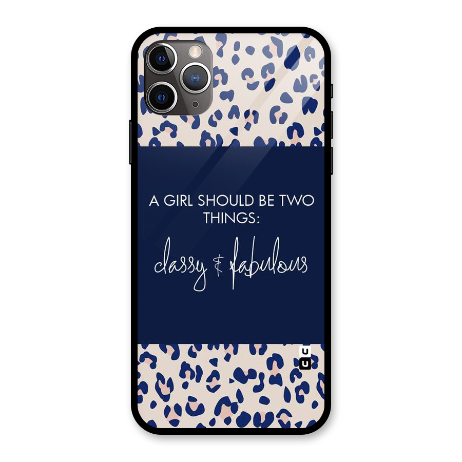 Classy and Fabulous Glass Back Case for iPhone 11 Pro Max