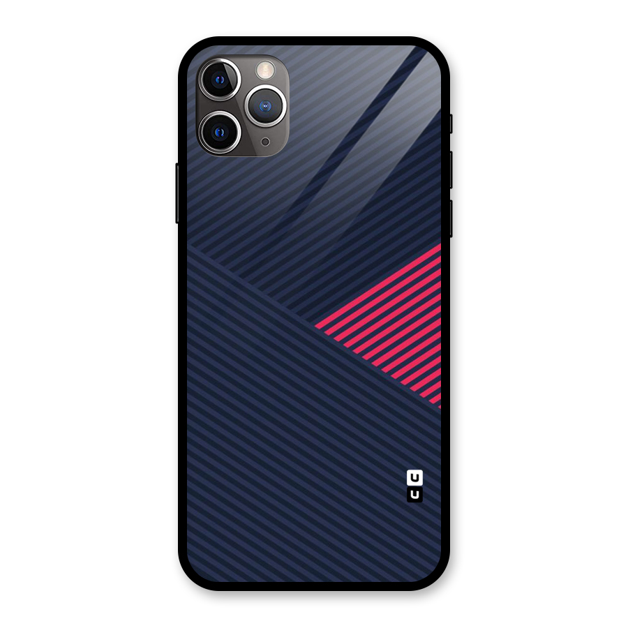 Criscros Stripes Glass Back Case for iPhone 11 Pro Max