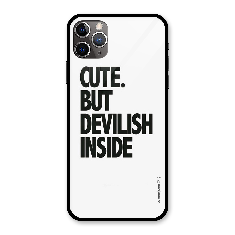 Cute But Devil Glass Back Case for iPhone 11 Pro Max