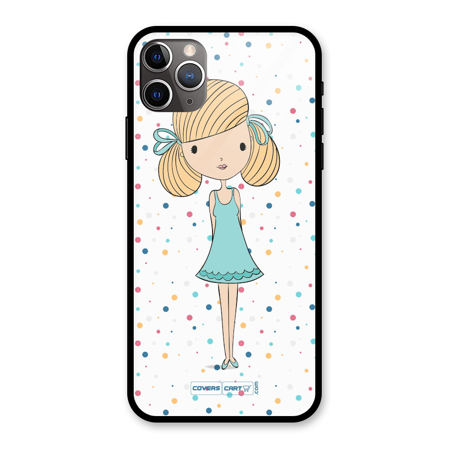 Cute Girl Glass Back Case for iPhone 11 Pro Max