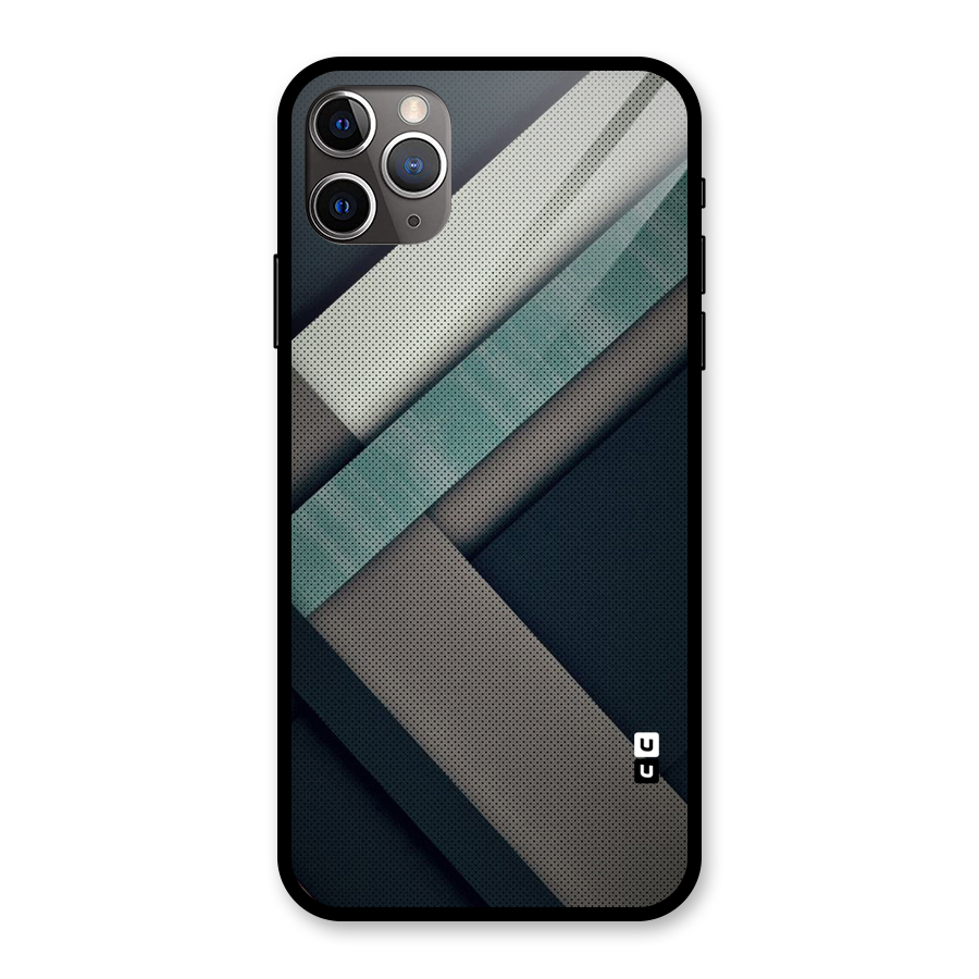 Dark Stripes Glass Back Case for iPhone 11 Pro Max